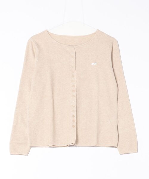 Lace Ladies(レースレディース)の「クルーネック ワンポイント リブ ニット カーディガン(カーディガン/ボレロ・レディース・グレイッシュベージュ/ブラウン・FREE)」の20枚目の写真