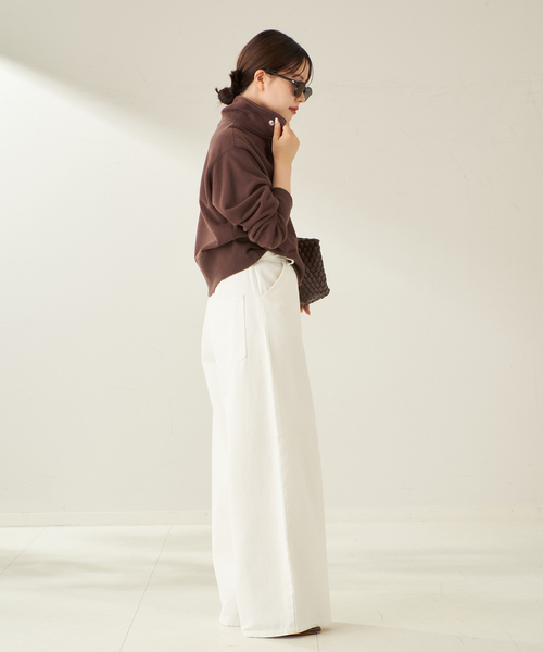 plage(プラージュ)の「JANE SMITH / ジェーンスミス FROSTING COTTON FLEECE SNAP プルオーバー(Tシャツ/カットソー・レディース・スミクロ/ブラウン・FREE)」の22枚目の写真