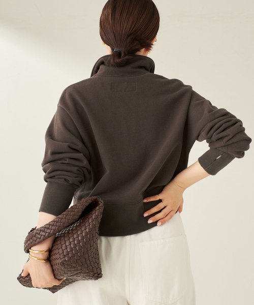 plage(プラージュ)の「JANE SMITH / ジェーンスミス FROSTING COTTON FLEECE SNAP プルオーバー(Tシャツ/カットソー・レディース・スミクロ/ブラウン・FREE)」の15枚目の写真
