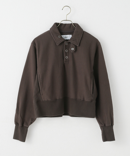 plage(プラージュ)の「JANE SMITH / ジェーンスミス FROSTING COTTON FLEECE SNAP プルオーバー(Tシャツ/カットソー・レディース・スミクロ/ブラウン・FREE)」の8枚目の写真