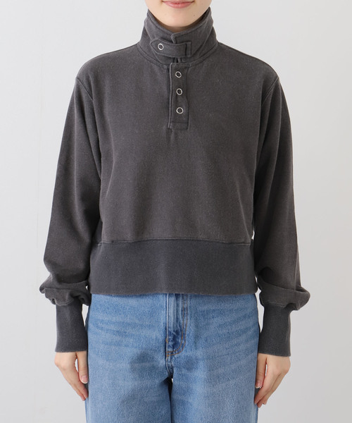 plage(プラージュ)の「JANE SMITH / ジェーンスミス FROSTING COTTON FLEECE SNAP プルオーバー(Tシャツ/カットソー・レディース・スミクロ/ブラウン・FREE)」の7枚目の写真