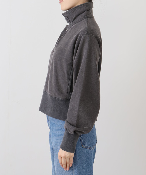 plage(プラージュ)の「JANE SMITH / ジェーンスミス FROSTING COTTON FLEECE SNAP プルオーバー(Tシャツ/カットソー・レディース・スミクロ/ブラウン・FREE)」の3枚目の写真
