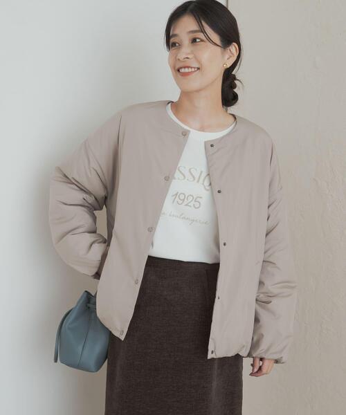 yori 撥水ハードブルゾン　アイボリー36（美品） UR TECH』撥水ポケッタブル中綿ブルゾン（ブルゾン）｜URBAN RESEARCH