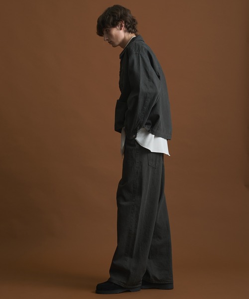 【PUBLIC DENIM】リラックスワイドヴィンテージライクデニムパンツ PUBLIC DENIM リラックスワイドストレートデニム（デニムパンツ