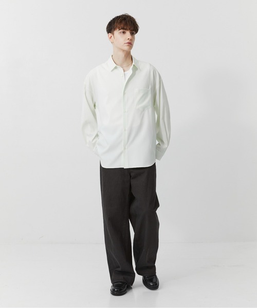 PUBLIC TOKYO(パブリックトウキョウ)の「PUBLIC DENIM リラックスワイドストレートデニム /日本製/岡山デニム/ブリーチ/オーバーダイ/セットアップ(デニムパンツ・メンズ・ピンクベージュ/ダークブラウン・1/2/3)」の7枚目の写真