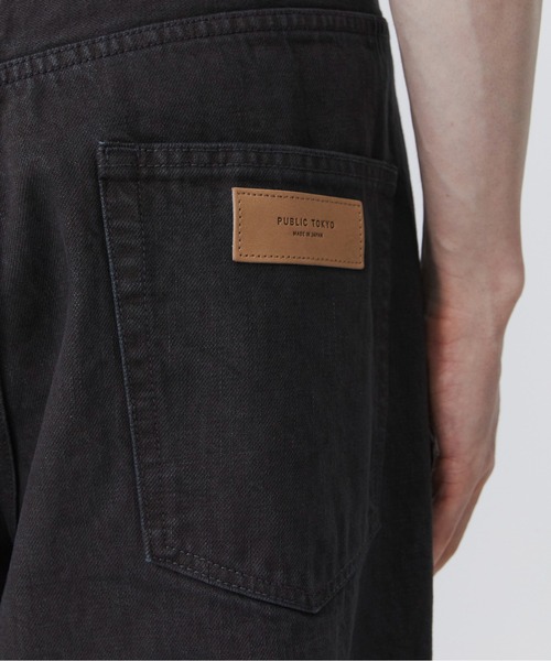 PUBLIC TOKYO(パブリックトウキョウ)の「PUBLIC DENIM リラックスワイドストレートデニム /日本製/岡山デニム/ブリーチ/オーバーダイ/セットアップ(デニムパンツ・メンズ・ピンクベージュ/ダークブラウン・1/2/3)」の18枚目の写真