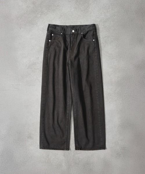 PUBLIC TOKYO(パブリックトウキョウ)の「PUBLIC DENIM リラックスワイドストレートデニム /日本製/岡山デニム/ブリーチ/オーバーダイ/セットアップ(デニムパンツ・メンズ・ピンクベージュ/ダークブラウン・1/2/3)」の19枚目の写真