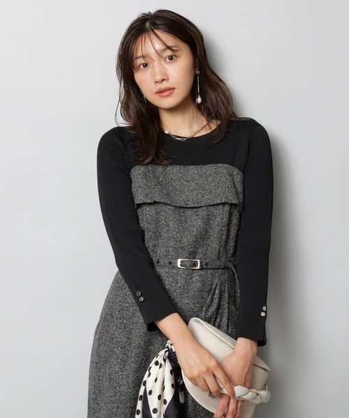 JUSGLITTY（ジャスグリッティー）の「ベアドッキングワンピース（ワンピース・レディース・ブラック系その他・0/1/2）」の7枚目の写真