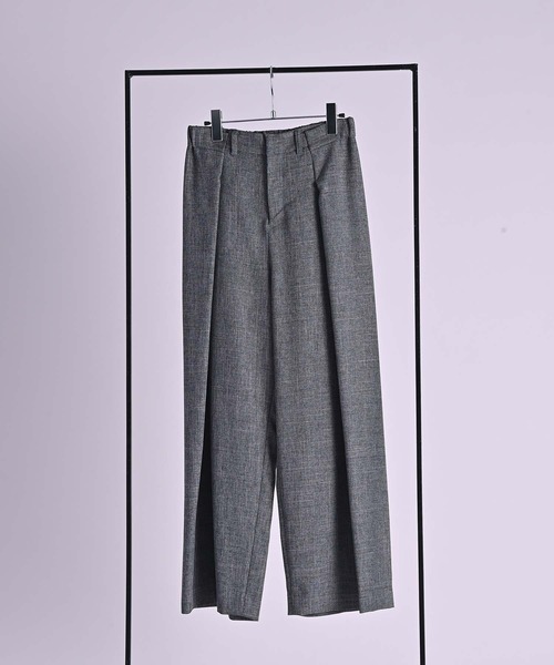 RAW FUDGE(ローファッジ)の「ウエストタックワイドパンツ(スラックス・レディース・ブラウン/グレー・M)」の19枚目の写真