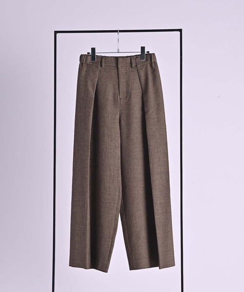 RAW FUDGE(ローファッジ)の「ウエストタックワイドパンツ(スラックス・レディース・ブラウン/グレー・M)」の20枚目の写真