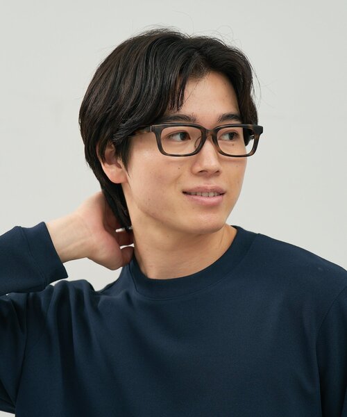 ウェリントン型 メガネ｜マツケリ MAZZUCCHELLI 横長 眼鏡 伊達めがね