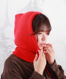 フード付」に該当するレディースのネックウォーマー/スヌード