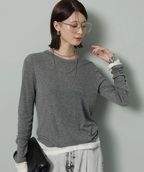 Arpege story 配色シアーロンT 配色シアーロンT（Tシャツ/カットソー）｜Arpege story（アルページュ