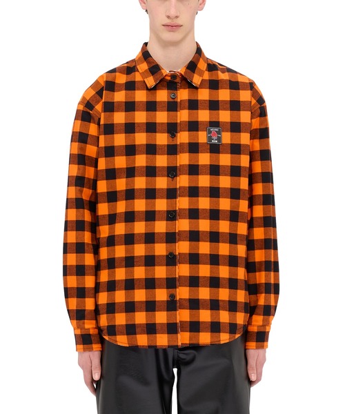 MSGM（エムエスジーエム）の「リバーシブル ギンガムコットン シャツジャケット（ブルゾン・メンズ・ホワイト系・46）」の5枚目の写真