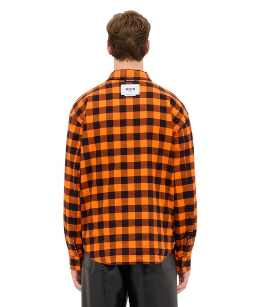MSGM（エムエスジーエム）の「リバーシブル ギンガムコットン シャツジャケット（ブルゾン・メンズ・ホワイト系・46）」の6枚目の写真