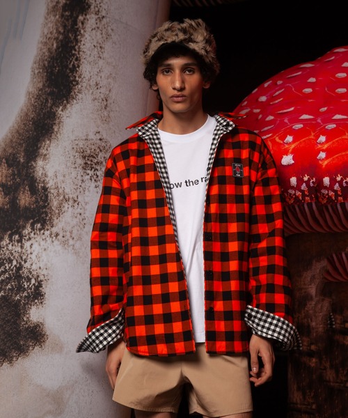 MSGM（エムエスジーエム）の「リバーシブル ギンガムコットン シャツジャケット（ブルゾン・メンズ・ホワイト系・46）」の12枚目の写真