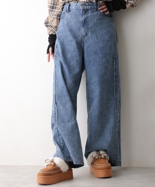 DEMETER(デメテル)の「厚底 プラットフォーム モカシンデザイン ムートンシューズ(ブーツ・レディース・キャメル/ブラック/ベージュ・LL/L/M)」の16枚目の写真