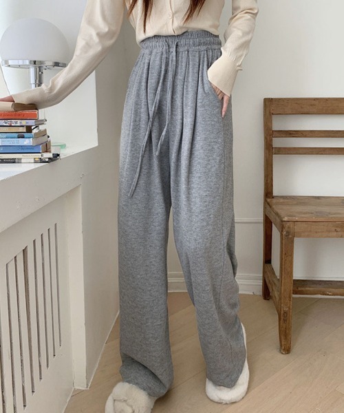 shoppinggo（ショッピングゴー）の「ワイドパンツ レディース ストレート ジョガーパンツ ズボン ゆったり リラックスパンツ ボトムス スポーツウェア（その他パンツ・レディース・グレー/ブラック/ライトグレー/ベージュ・L）」の14枚目の写真