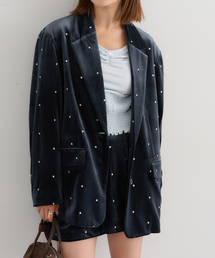 Spick & Span ネイビー テーラードジャケット Spick & Span｜スピック アンド スパンのテーラードジャケット（ブルー