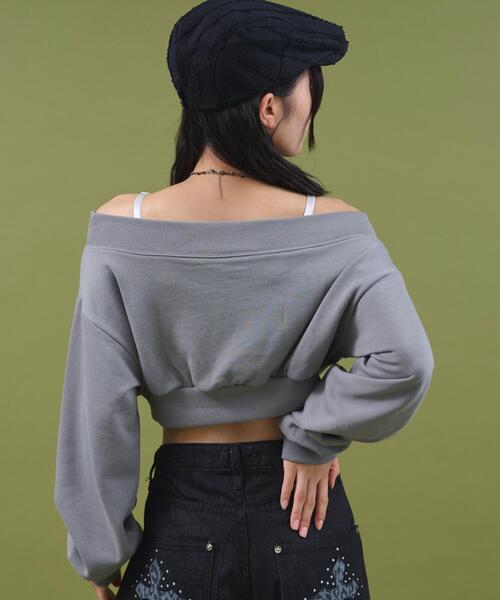 dispark（ディスパーク）の「DISPARK/ワイドショルダーロゴスウェット（スウェット・レディース・スミクロ/ホワイト・FREE）」の10枚目の写真