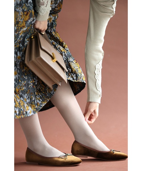 cawaii(カワイイ)の「恋する ベルベットバレエシューズ(パンプス・レディース・ブラウン/レッド/ブルー・38/37/36/35/40/39)」の20枚目の写真