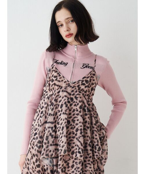 パターンシアーキャミワンピース レース ヒョウ柄（ワンピース