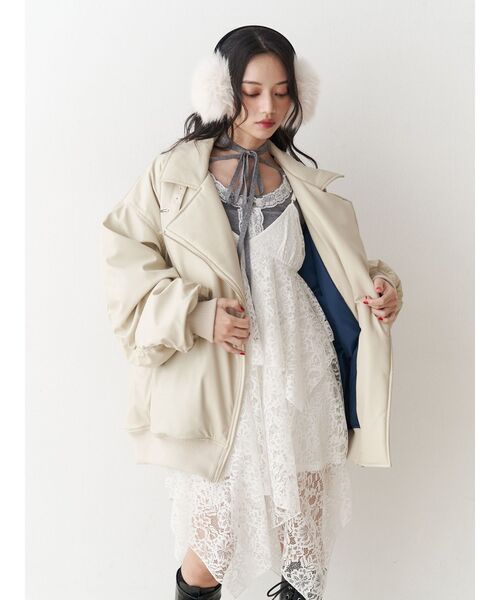 jouetie（ジュエティ）の「パターンシアーキャミワンピース レース ヒョウ柄（ワンピース・レディース・ブラウン/ブラック/オフホワイト・MEDIUM）」の17枚目の写真