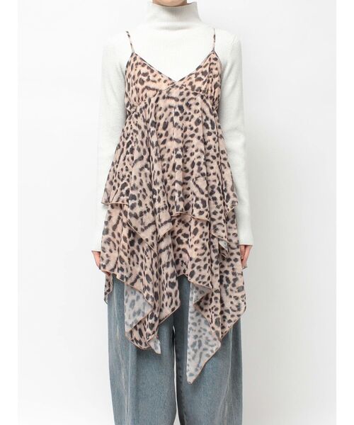 jouetie（ジュエティ）の「パターンシアーキャミワンピース レース ヒョウ柄（ワンピース・レディース・ブラウン/ブラック/オフホワイト・MEDIUM）」の18枚目の写真
