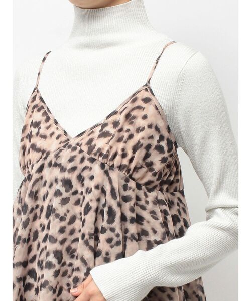 jouetie（ジュエティ）の「パターンシアーキャミワンピース レース ヒョウ柄（ワンピース・レディース・ブラウン/ブラック/オフホワイト・MEDIUM）」の22枚目の写真