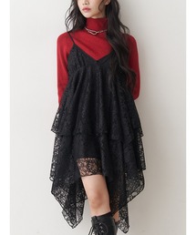 jouetie | パターンシアーキャミワンピース レース ヒョウ柄(ワンピース)