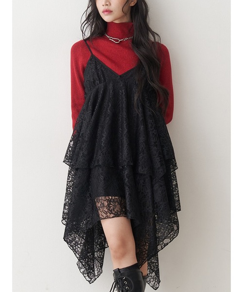 パターンシアーキャミワンピース レース ヒョウ柄（ワンピース