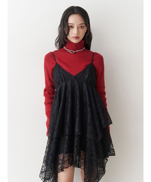 セール】パターンシアーキャミワンピース レース ヒョウ柄（ワンピース