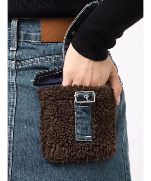 EVRIS（エヴリス）の「デニムボアミニスカート【セットアップ着用可能】（デニムスカート・レディース・インディゴブルー/ブラック・SMALL/MEDIUM）」の16枚目の写真