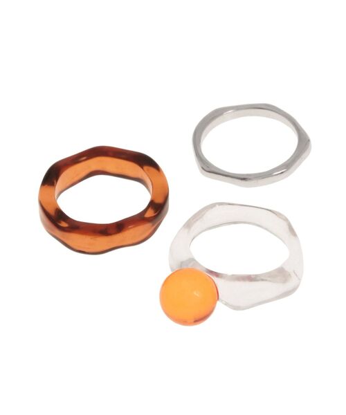 Ungrid（アングリッド）の「デザインクリアリングセット（リング・レディース・オレンジ/ブルー・FREE）」の11枚目の写真