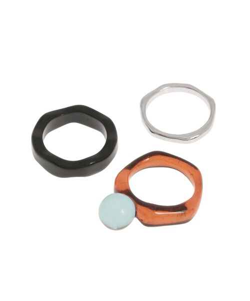 Ungrid（アングリッド）の「デザインクリアリングセット（リング・レディース・オレンジ/ブルー・FREE）」の12枚目の写真