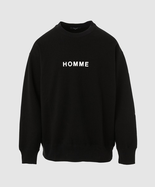 COMME des GARCONS HOMME（コム デ ギャルソン・オム）の「『HOMME』PRINT SWEAT（Tシャツ/カットソー・メンズ・ブラック/グレー・XL/S/M/L）」の2枚目の写真