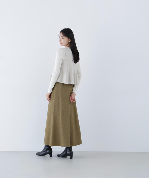 NATURAL BEAUTY BASIC(ナチュラルビューティーベーシック)の「◇ネップツイードナロースカート(スカート・レディース・ブラック系その他/イエロー系その他・MEDIUM/P/S)」の19枚目の写真