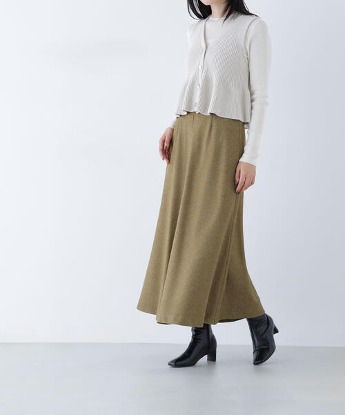 NATURAL BEAUTY BASIC(ナチュラルビューティーベーシック)の「◇ネップツイードナロースカート(スカート・レディース・ブラック系その他/イエロー系その他・MEDIUM/P/S)」の21枚目の写真