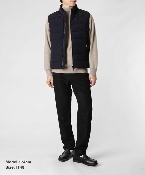 MOORER（ムーレー）の「MOORER OLIVER-KN DOWN VEST ムーレー オリバー ダウンベスト（ダウンベスト・メンズ・ダークブルー・50/48/52/46/FREE）」の2枚目の写真