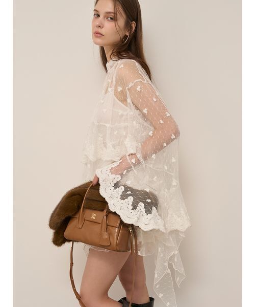 SNIDEL（スナイデル）の「チュールエンブロイダリースカショーパン（その他パンツ・レディース・その他・0/1）」の4枚目の写真