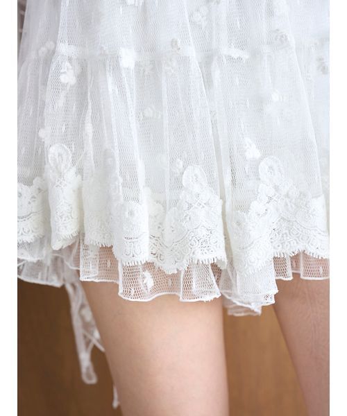 SNIDEL（スナイデル）の「チュールエンブロイダリースカショーパン（その他パンツ・レディース・その他・0/1）」の14枚目の写真