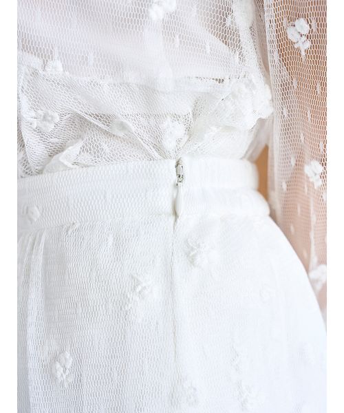 SNIDEL（スナイデル）の「チュールエンブロイダリースカショーパン（その他パンツ・レディース・その他・0/1）」の15枚目の写真