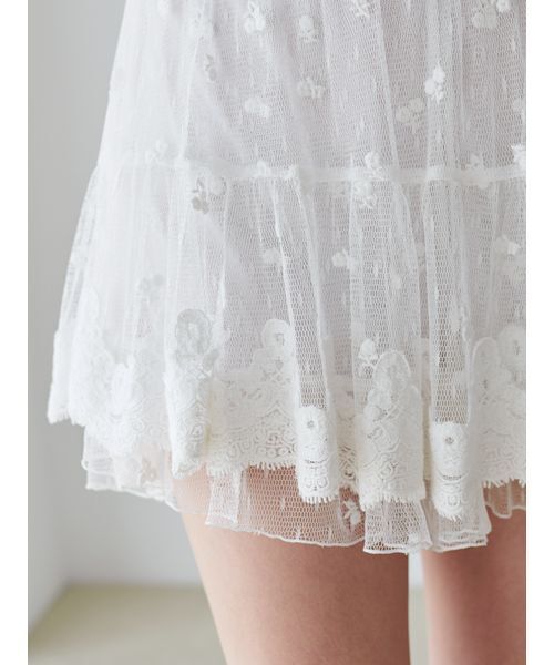 SNIDEL（スナイデル）の「チュールエンブロイダリースカショーパン（その他パンツ・レディース・その他・0/1）」の21枚目の写真