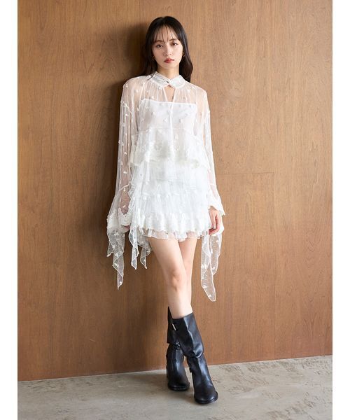 SNIDEL（スナイデル）の「チュールエンブロイダリースカショーパン（その他パンツ・レディース・その他・0/1）」の22枚目の写真