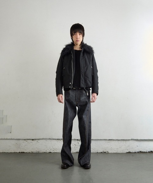 ジャケット・アウター NVRFRGT Padded Shearing Biker Jacket PADDED SHEARING COLLAR BIKER JACKET（ミリタリージャケット