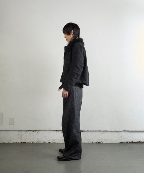 PADDED SHEARING COLLAR BIKER JACKET（ミリタリージャケット