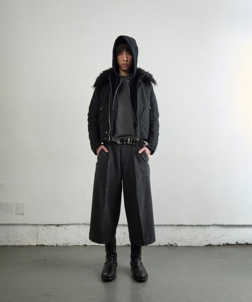 PADDED SHEARING COLLAR BIKER JACKET（ミリタリージャケット