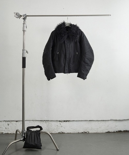 PADDED SHEARING COLLAR BIKER JACKET（ミリタリージャケット