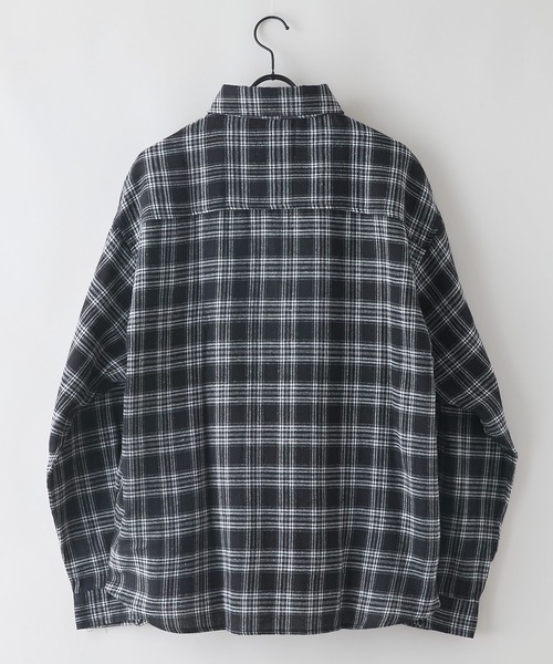 OUTDOOR EXCHANGE（アウトドアエクスチェンジ）の「【OUTDOOR EXCHANGE/アウトドアエクスチェンジ】チェックネルシャツ（シャツ/ブラウス・メンズ・ホワイト/ブラック・MEDIUM/LARGE）」の3枚目の写真