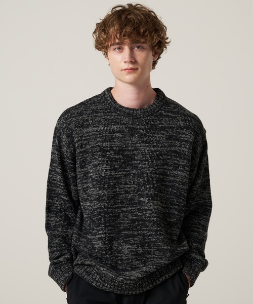 Eddie Bauer（エディーバウアー）の「メランジ クルー セーター（ニット/セーター・メンズ・ダークグレー/ダークネイビー/バーガンディー・XXL/XL/L/M）」の2枚目の写真